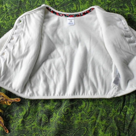 Carter's Faux Fur Cardigan - Picture 3 of 5